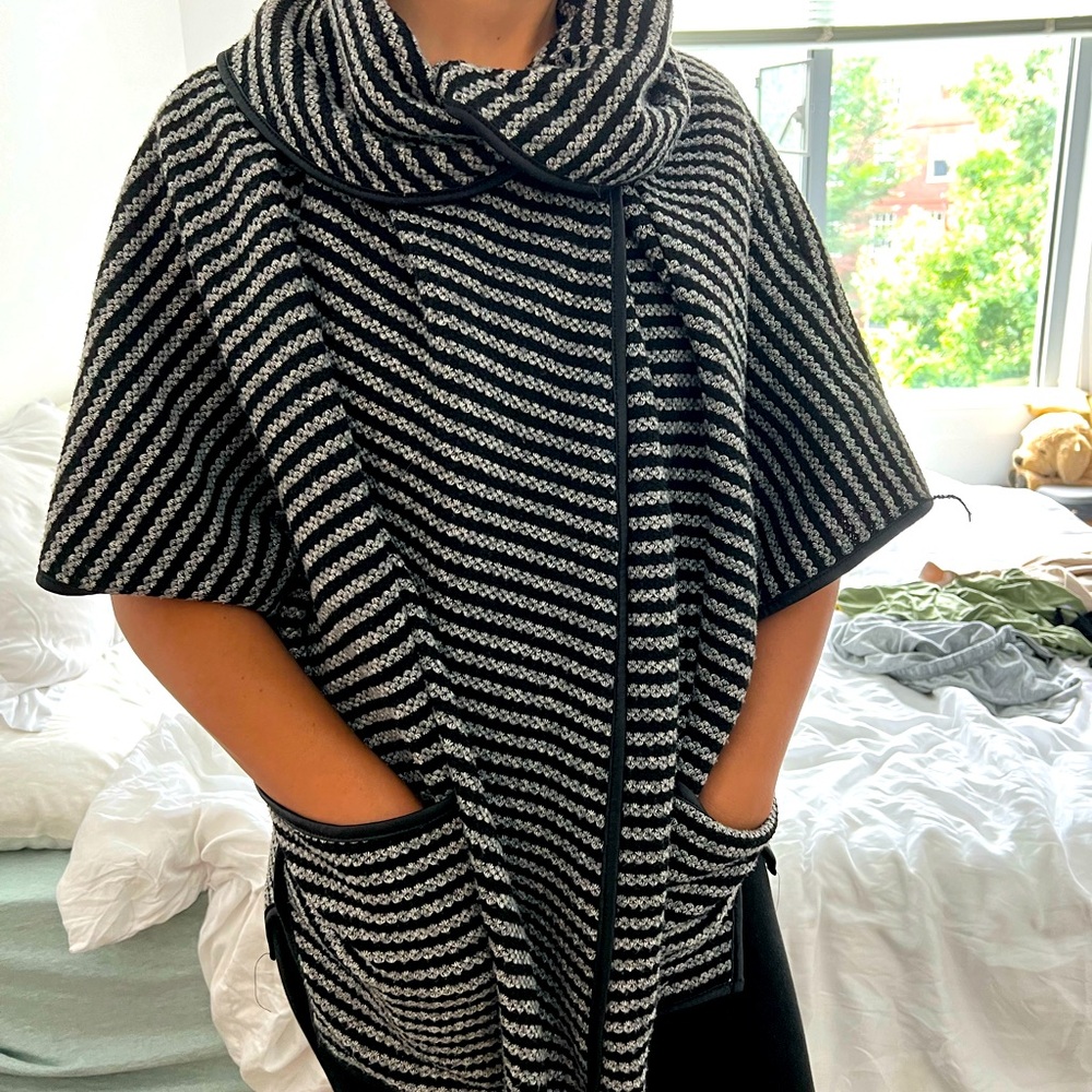 Cowl neck jacket